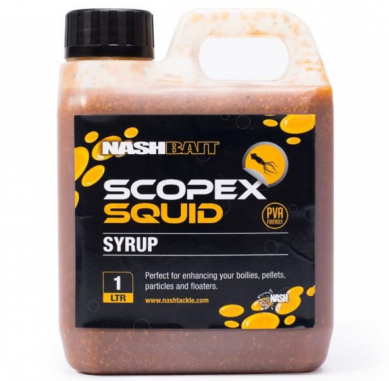 Nash Booster Liquid Scopex Squid Syrup 1l