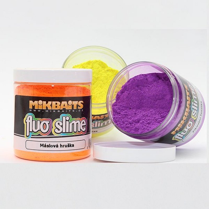 Mikbaits Obaľovací práškový dip Fluo Slime 100g