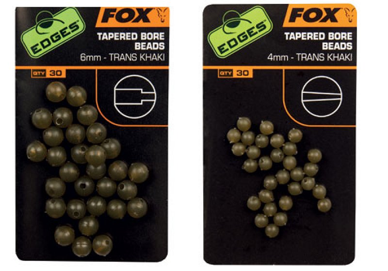 Fox Guľôčky EDGES Tapered Bore Beads