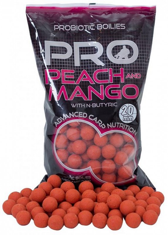 Starbaits Boilies Probiotic Peach Mango with N-Butyric