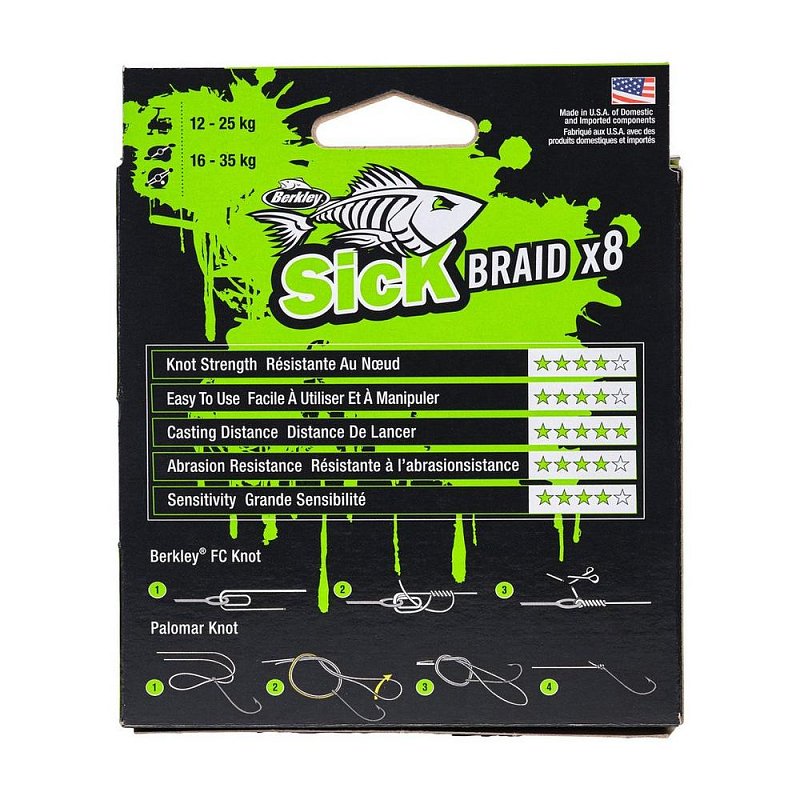 Šnúra Sick Braid X8 Green 150m 0,06mm