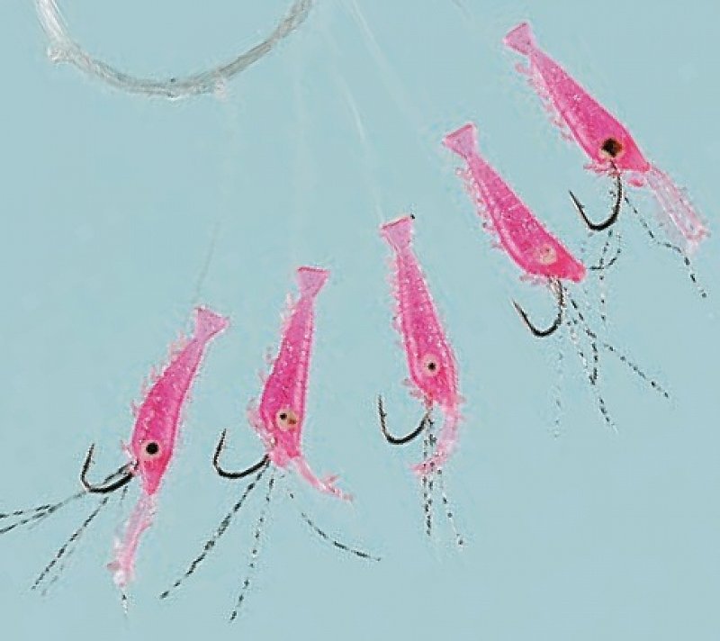 Fladen Nástraha Living shrimp 5-hákový 1/0 0.47mm/0.43mm