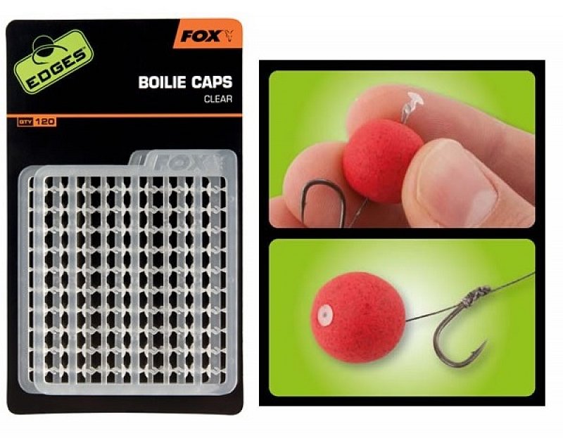 Fox Zarážky Edges Boilie Caps Clear