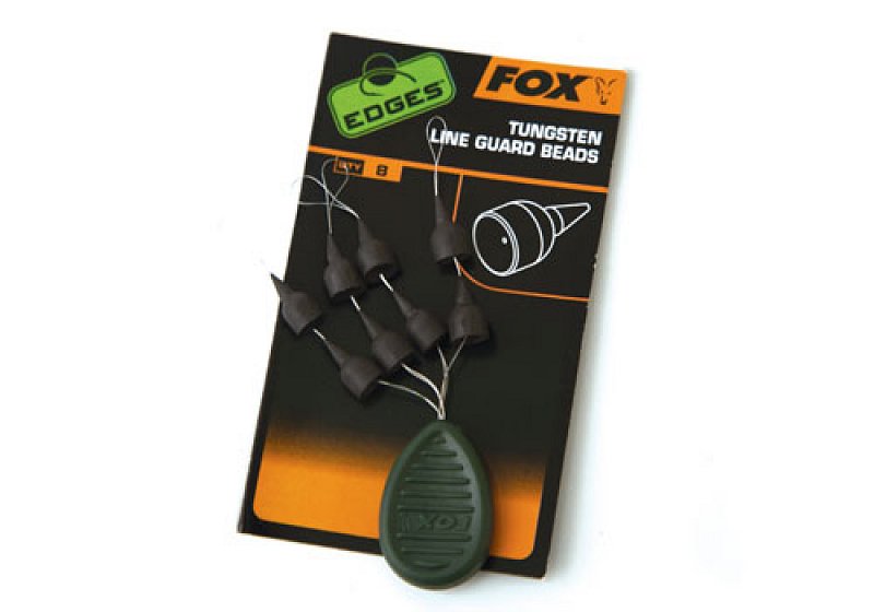 Fox Zarážky Tungsten Line Guard Beads 8ks